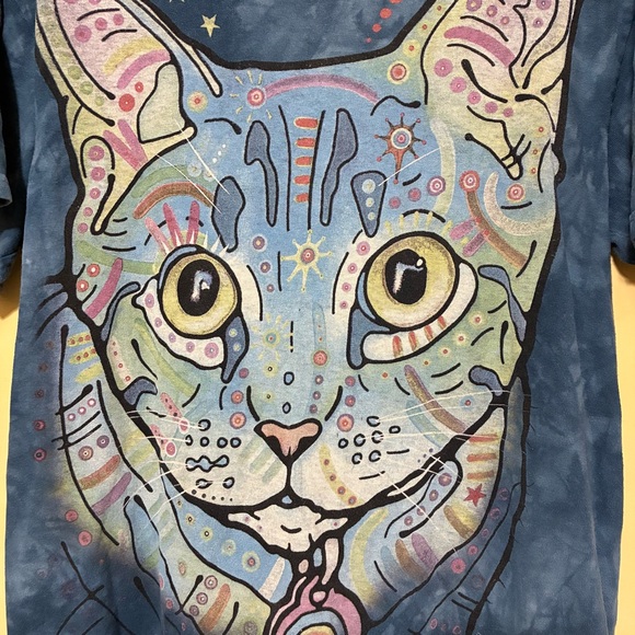 The Mountain Colorful Cat T-Shirt Men’s M 2016 Graphic Short Sleeve Pullover - Picture 4 of 5